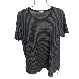James Perse Striped Crew Tee